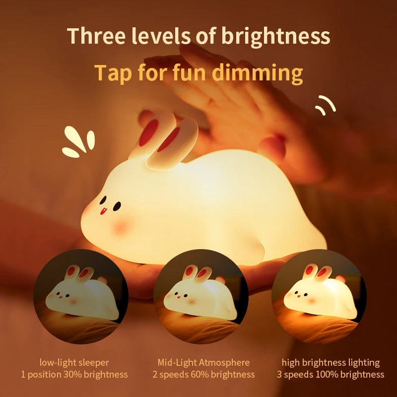 Soft Cute Bunnylight lamp