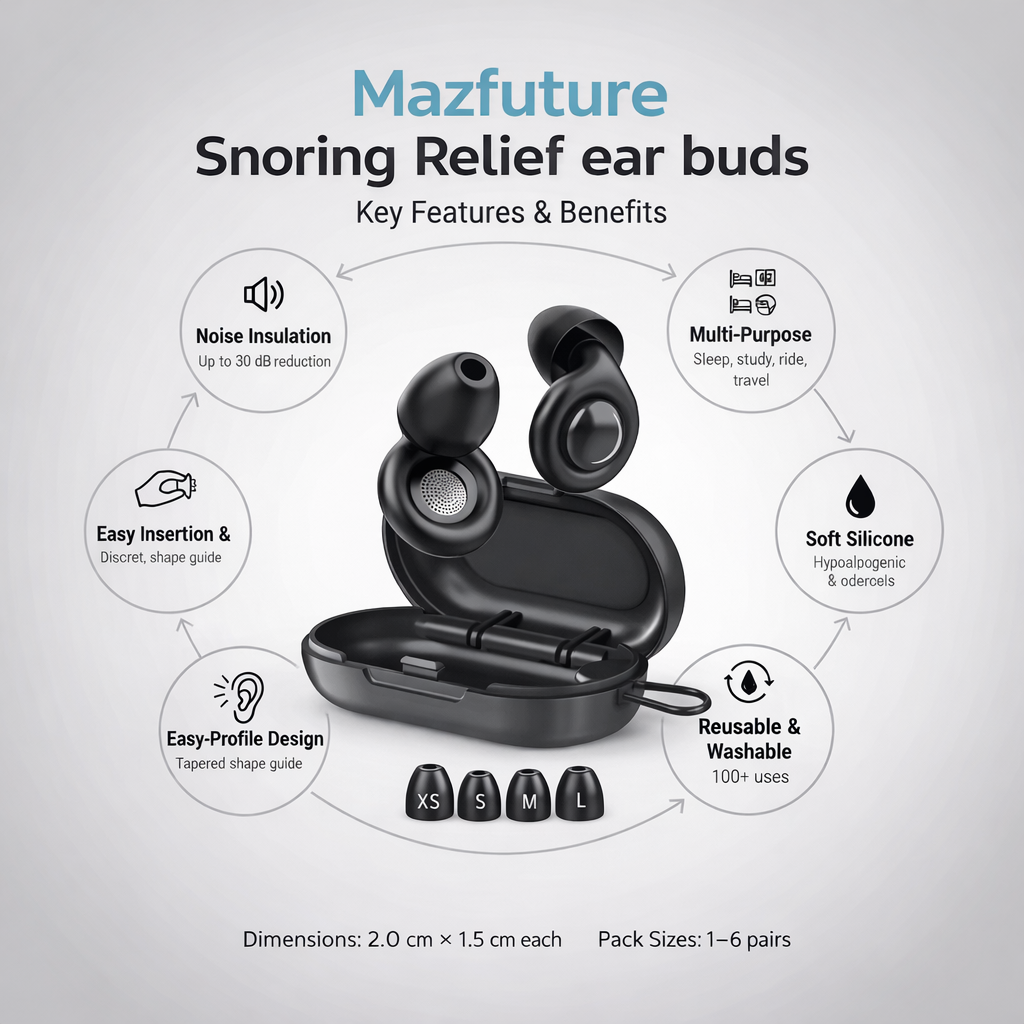 Mazfuture Snoring Relief ear buds